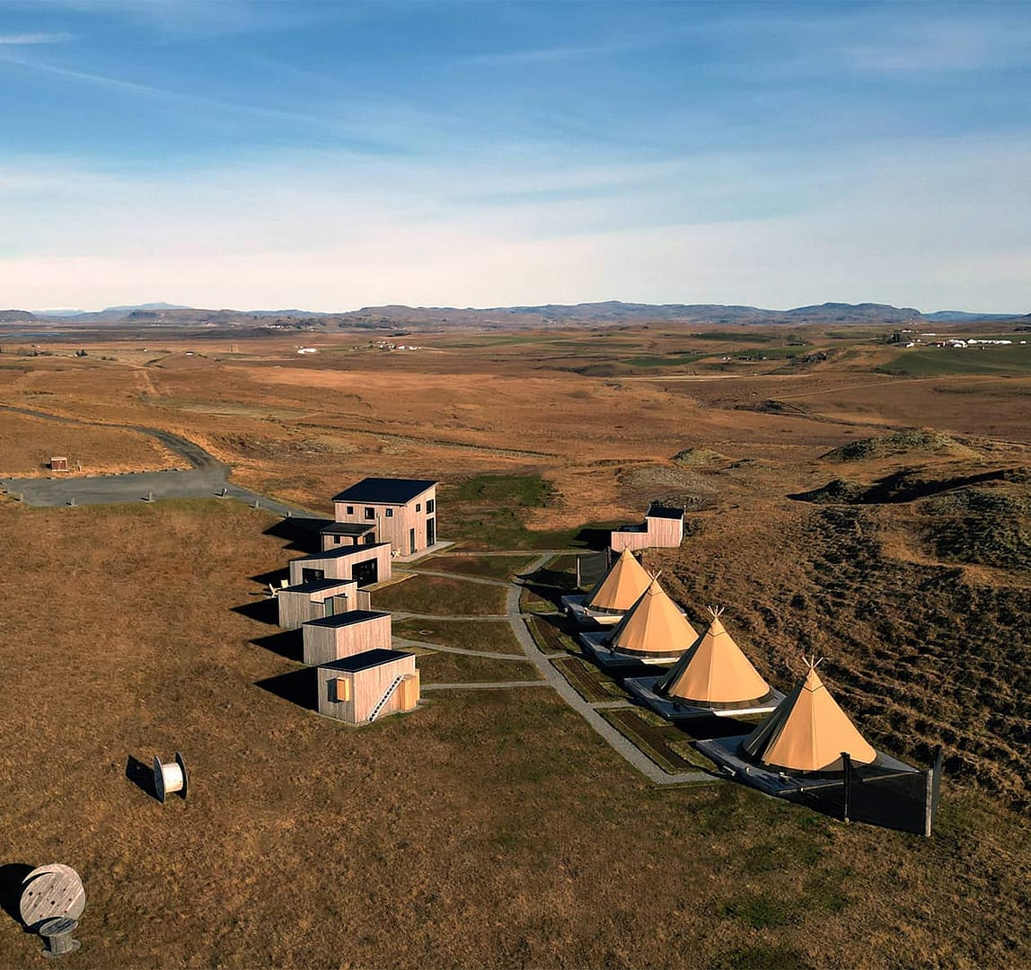 Overview of Sorla Camp in Iceland