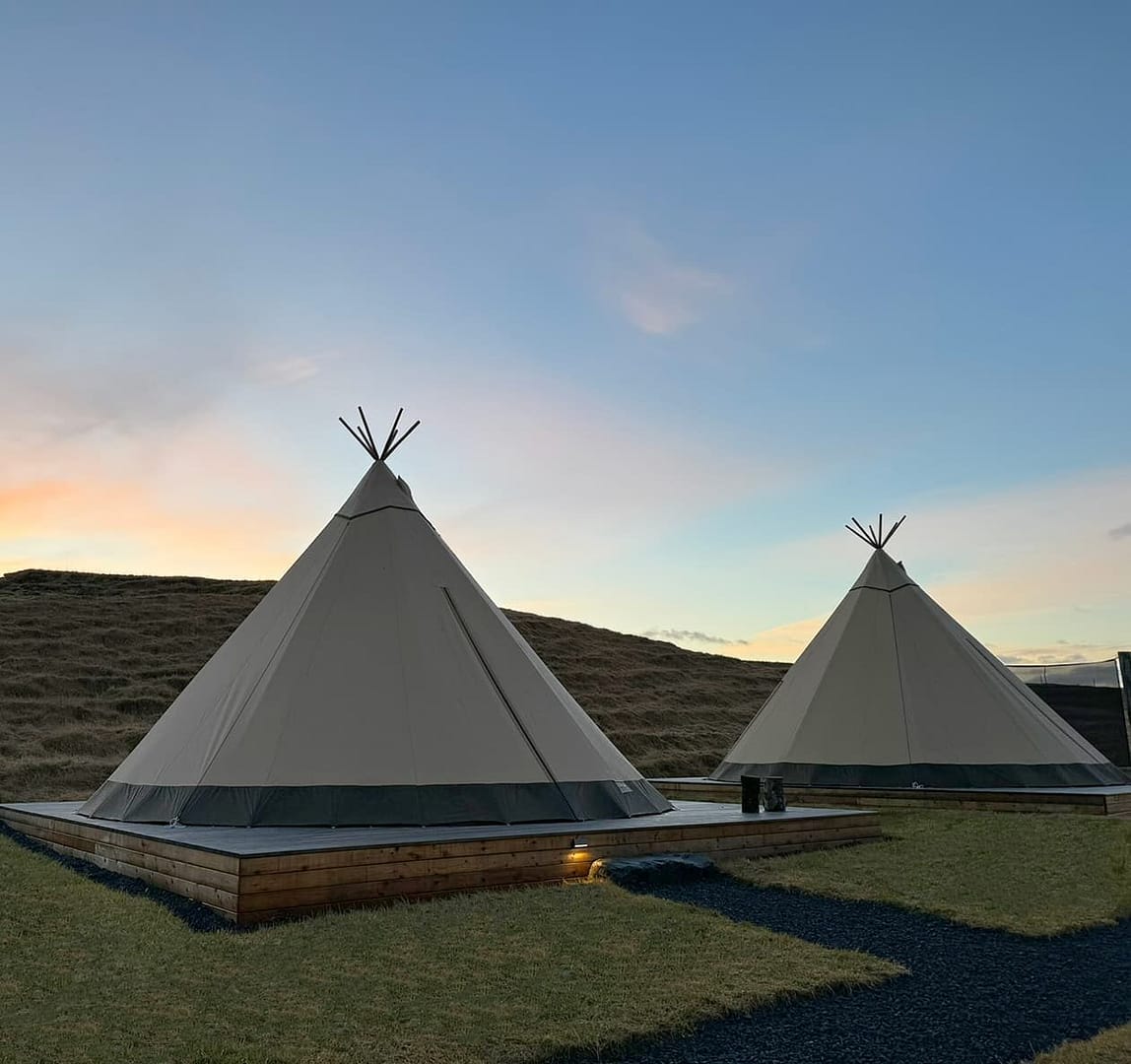 Luxury tented camp in Iceland