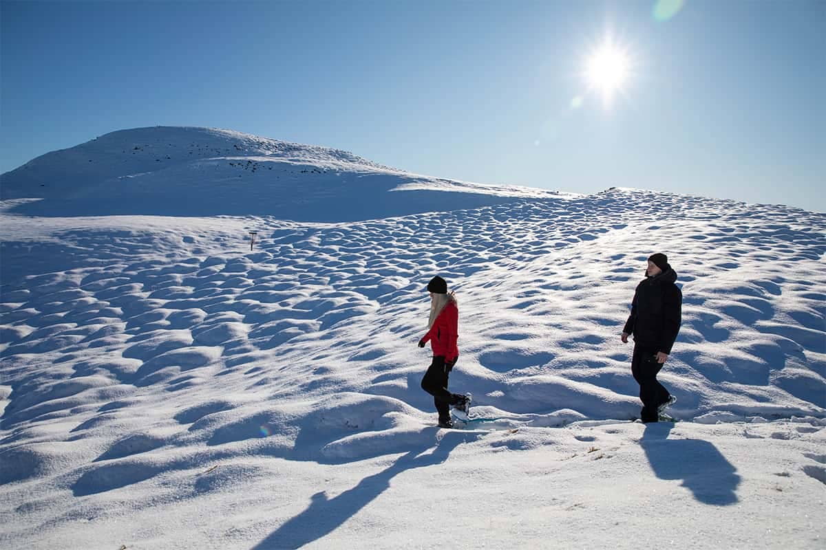 Winter hike in Iceland