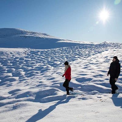 Winter hike in Iceland