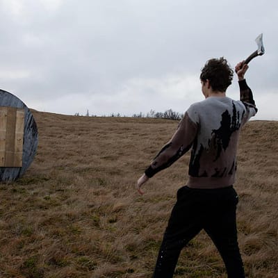Ax throwing in Iceland