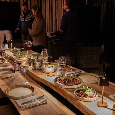 Fine dining at Sorla Camp in Iceland